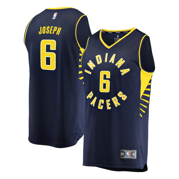 Maillot nba Indiana Pacers Icon Edition Homme Cory Joseph 6 Bleu marin